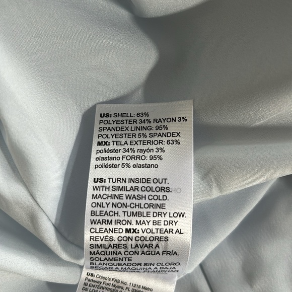 NWT White House Black Market plaid Blue-white soft plaid Blazer Jacket sz 12 - Picture 12 of 12